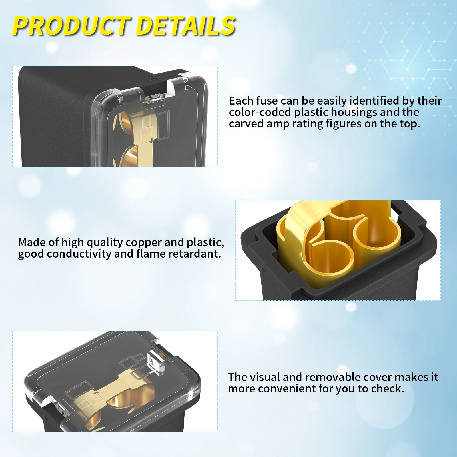 Alibaba.com: 36PCS J Case Fuse 20A-80A low profile automotive fuses ...