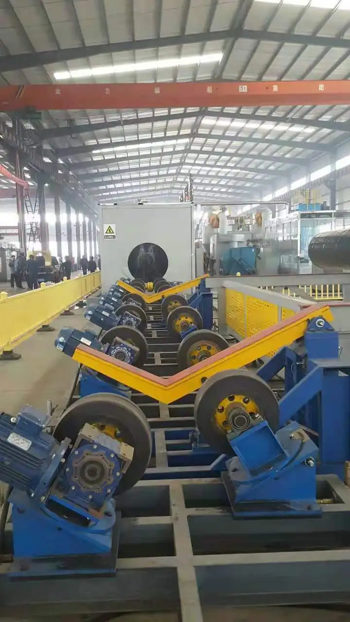 Сварочный стык анти-поврежденная эпоксидная краска внутренний сварочный процесс Робот автоматически пескоструйная обработка и покрытие машина