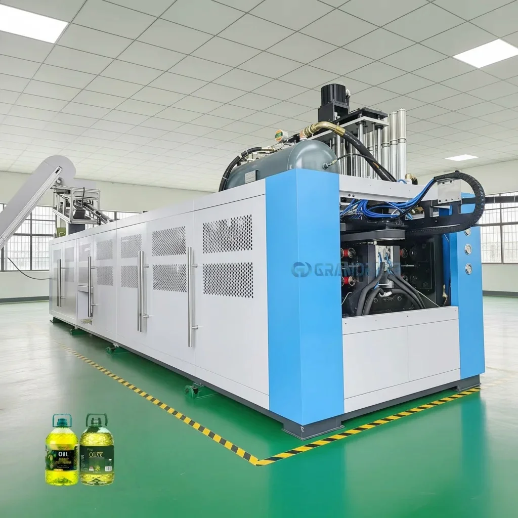 Automatic 2 Cavity 10L PET Bottle Blowing Machine 2000BPH Oil Water Beverage Plastic Bottle Making Machine