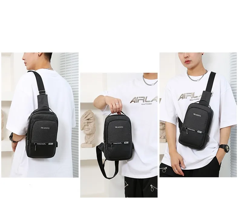 New Fashion Men's Chest Bags Outdoor Travel Sports Waist Bag