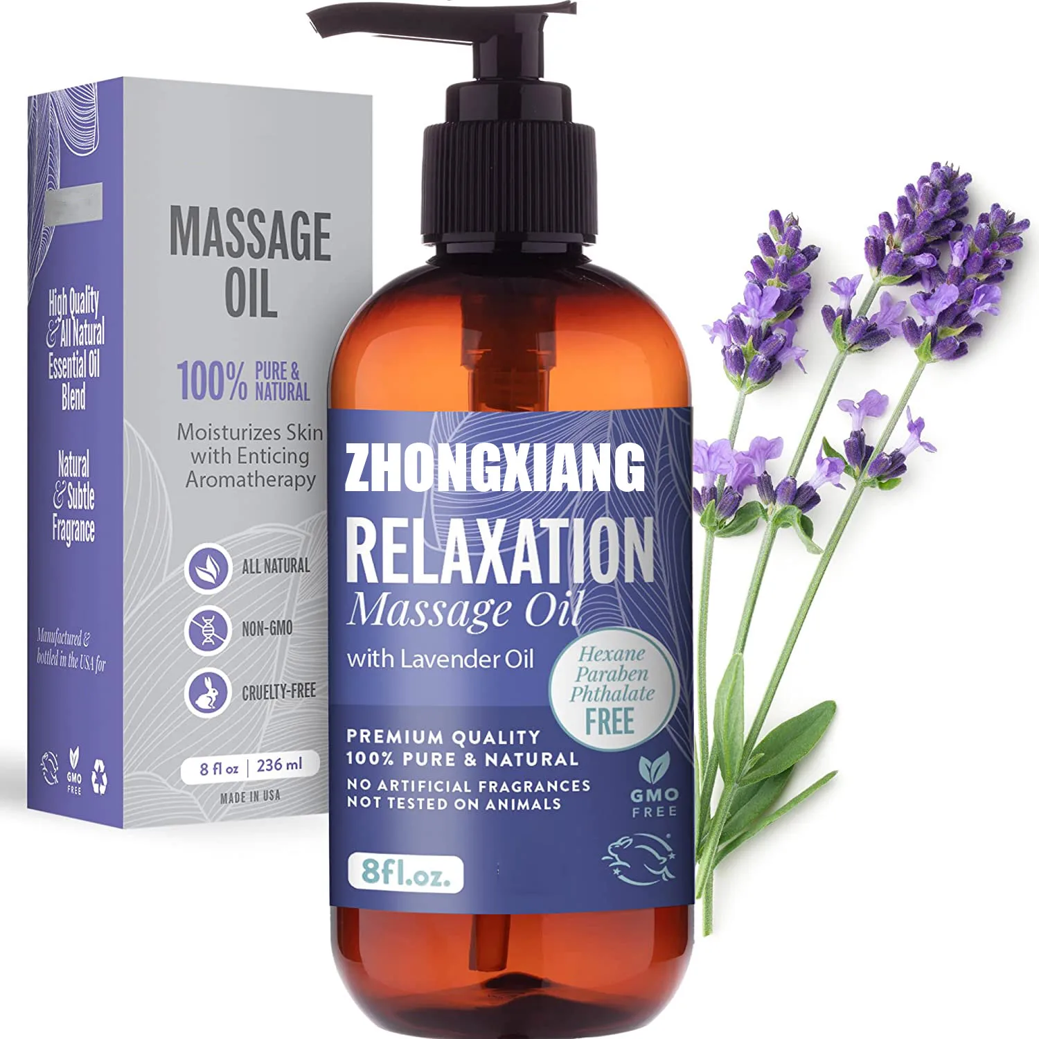 Relaxation Lavender Massage Oil For Couples 8oz Private Label Lavender Oil Sensual Body 0988