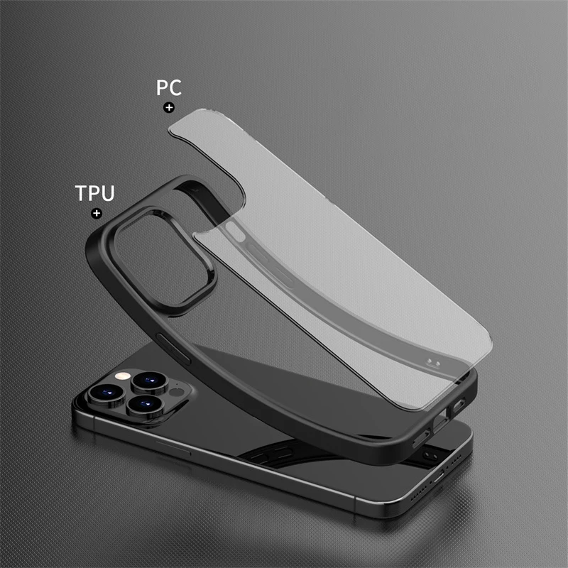 High Quality Clear Shockproof Back Cover For Iphone 11 12 13 14 Plus