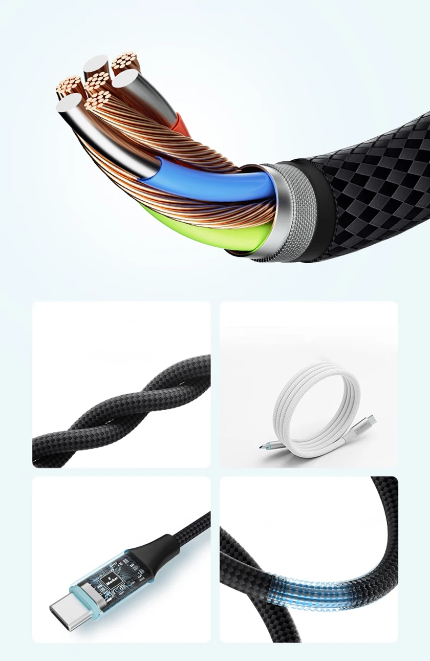 Cuktech Usb-c Cable 240w Pd3.1 Magnetic Charging Cable For Phone_voghion.com