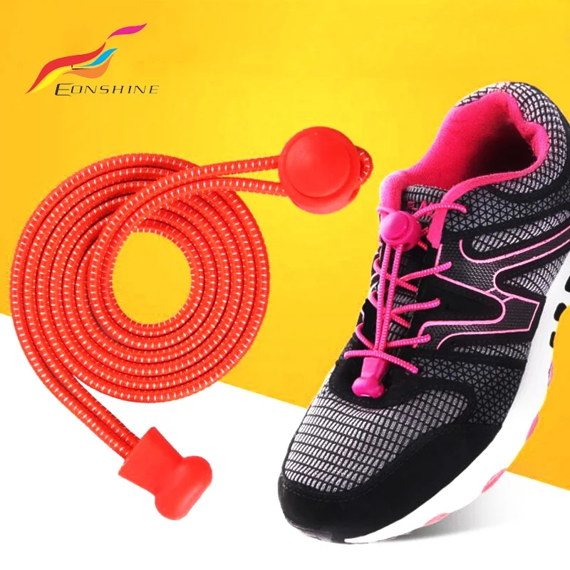 Stretching Lock lace Elastic Shoelaces Easy Lock Laces No Tie Triathlon  Running Jogging Reflective Shoe Lace
