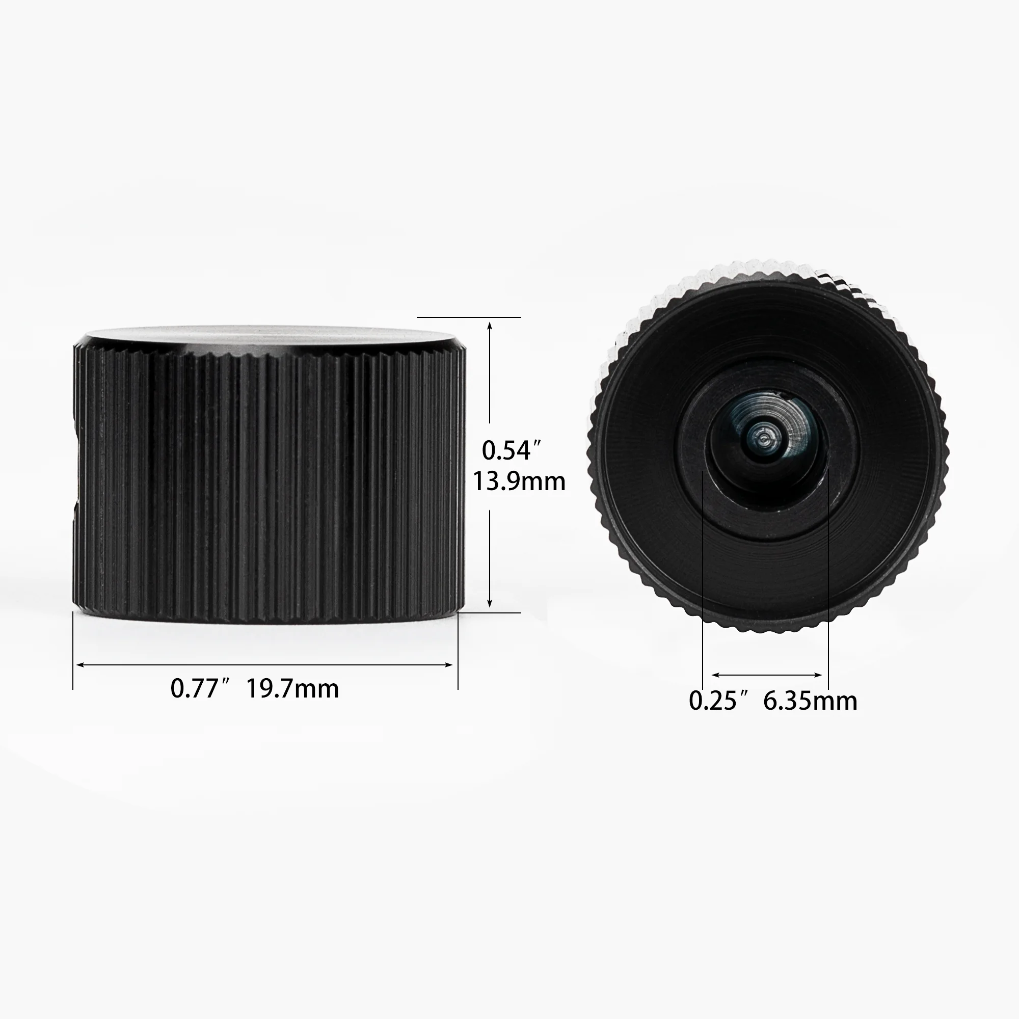 Adafruit Bouton de potentiomètre mince en métal - 10 mm de diamètre x