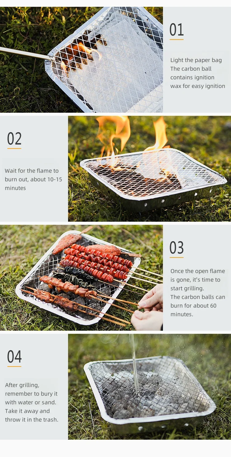 Outdoor Barbecue Disposable Steel Grill Design For Balcony Photo ...