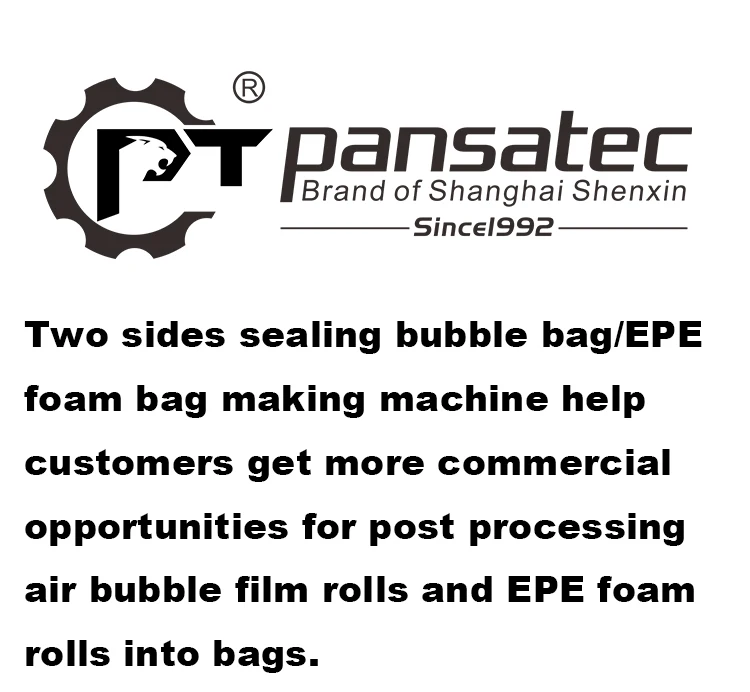 Automatic Two Sides Heat Cutting Sealing Epe Pe Foam Air Bubble Bag
