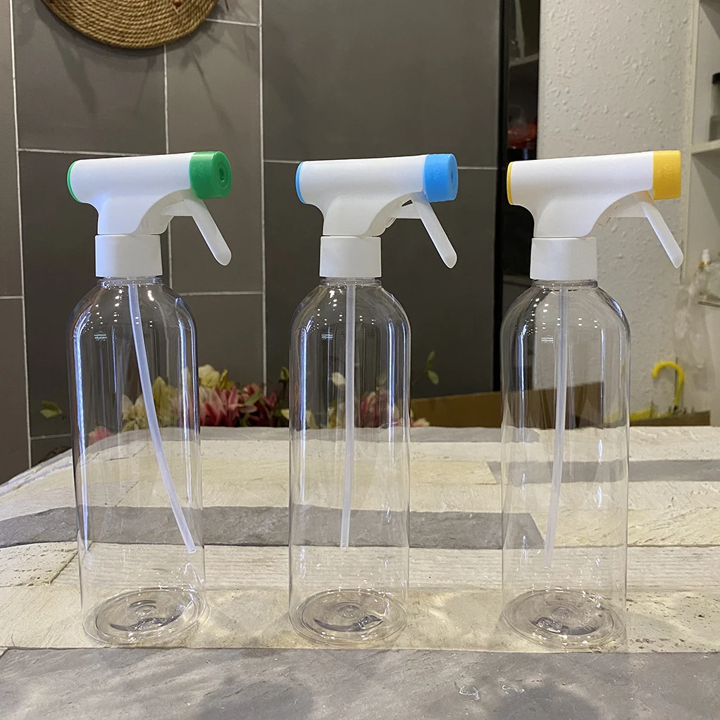 Empty 250ML 350ML 500ML Cosmo Bottles with Trigger Spray Chunky Bottle Detergent Cleaners Trigger Spray Bottle Custom logo