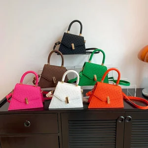 Wholesale Bags Women Handbag Ladies Shoulder Colorful PU Bag Trendy Handbag Fashion Bag Tote Shoulder Handbag for Women