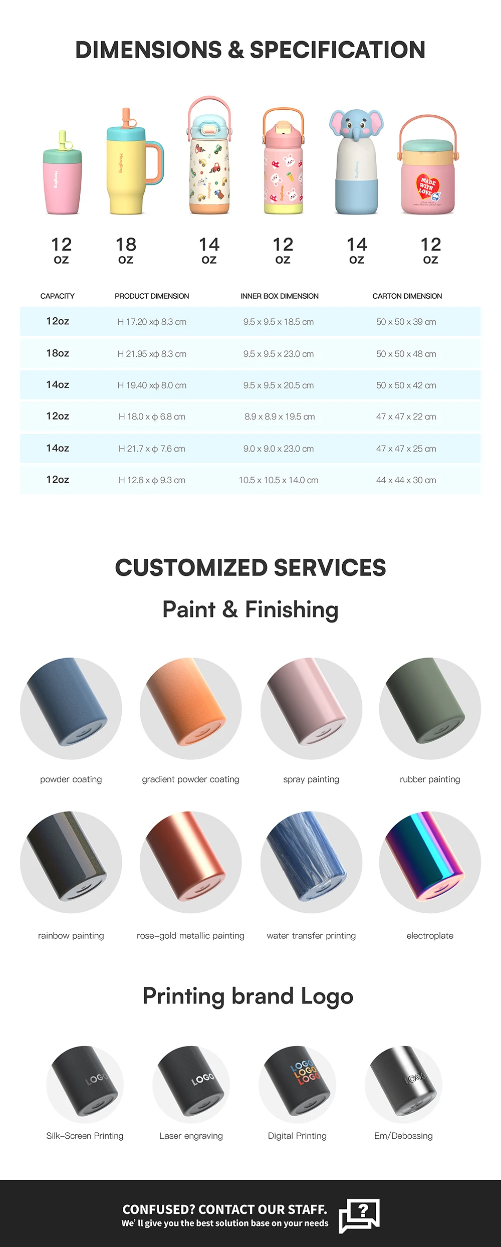 KOLINK Kids Series Dimensions and Specifications