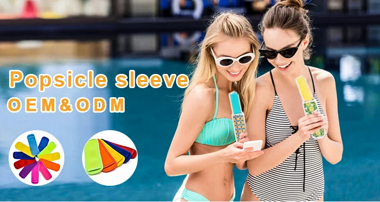 Reusable Ice Freezer Protective Cover Icypole Holders Popsicle Holder Bags Popsicle Sleeves Ice Pop Sleeves details
