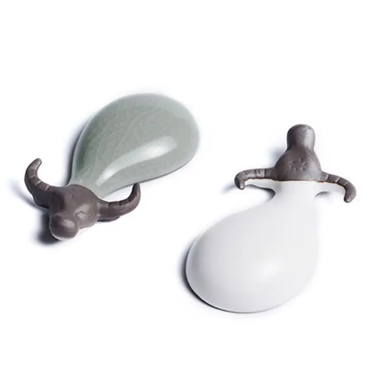 Cow Tea Pet Pottery Tea Table Decorative Ornaments Tea Pet Animal Set
