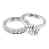 18K white gold lab diamond ring