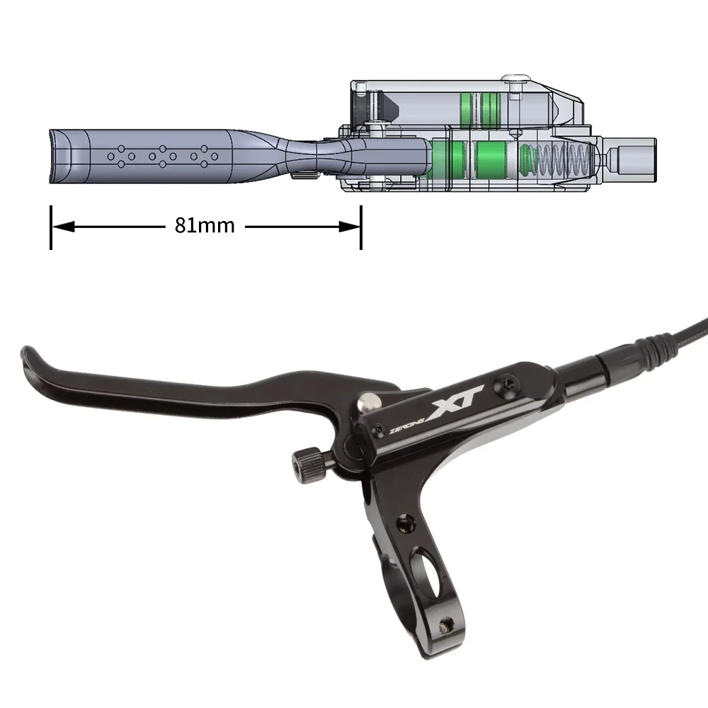 Комплект дисковых тормозов для горного велосипеда OEM/ODM MT200 из алюминиевого сплава гидравлический дисковый тормоз с 160 мм тормозным ротором