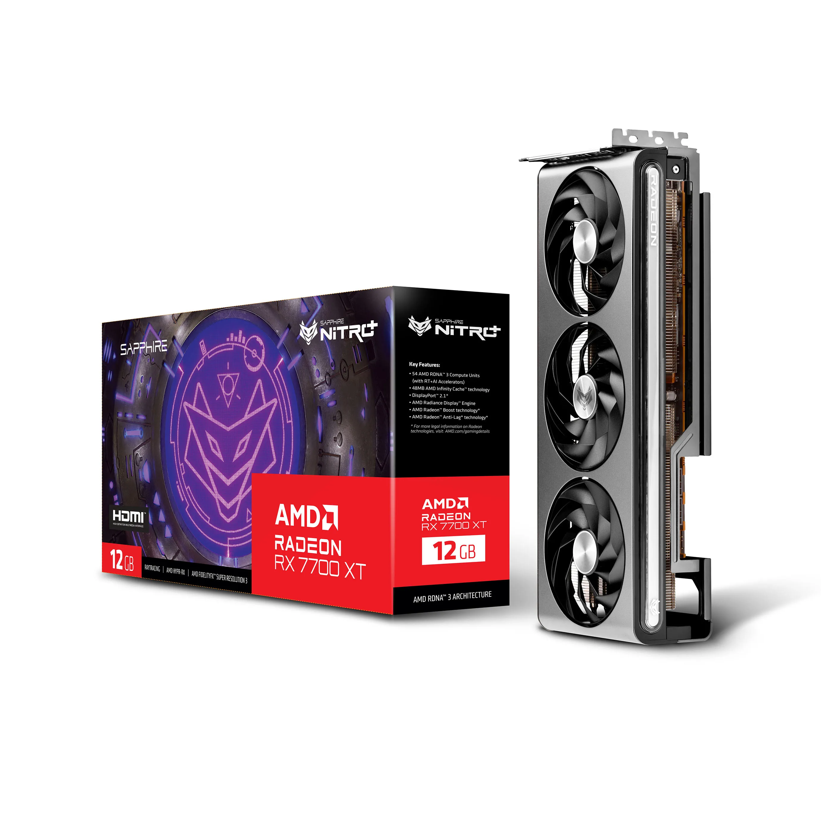 グラフィックボード・グラボ・ビデオカード SAPPHIRE NITRO+ Radeon RX 7700XT 12GB SAPPHIRE NITRO+ Radeon RX 7700 XT Video Card | Newegg