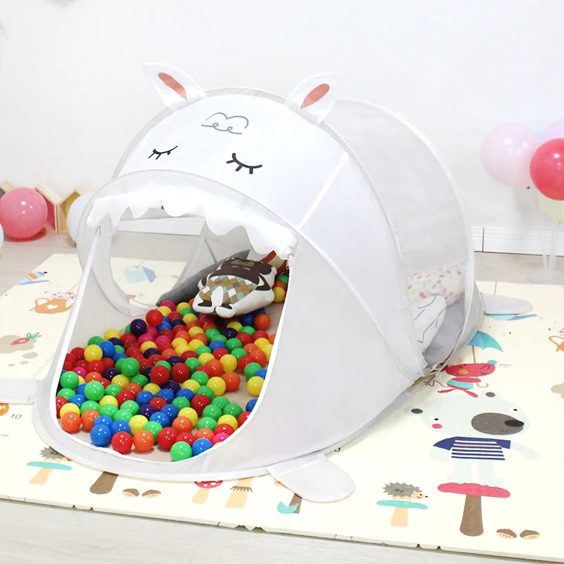 Tente Jeu Enfant Dinosaure Pop-Up - 135x103cm - Avec Projecteur Et Images - Pour Intérieur Et Extérieur