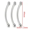 Steel silver 40mm hole1.2mm [single 0.75g]