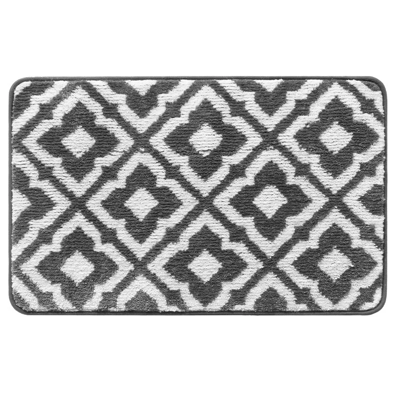 Customized sizes morden rugs microfiber moroccan trellis non-slip soft Kitchen Mat Anti Fatigue doormat runner carpet details