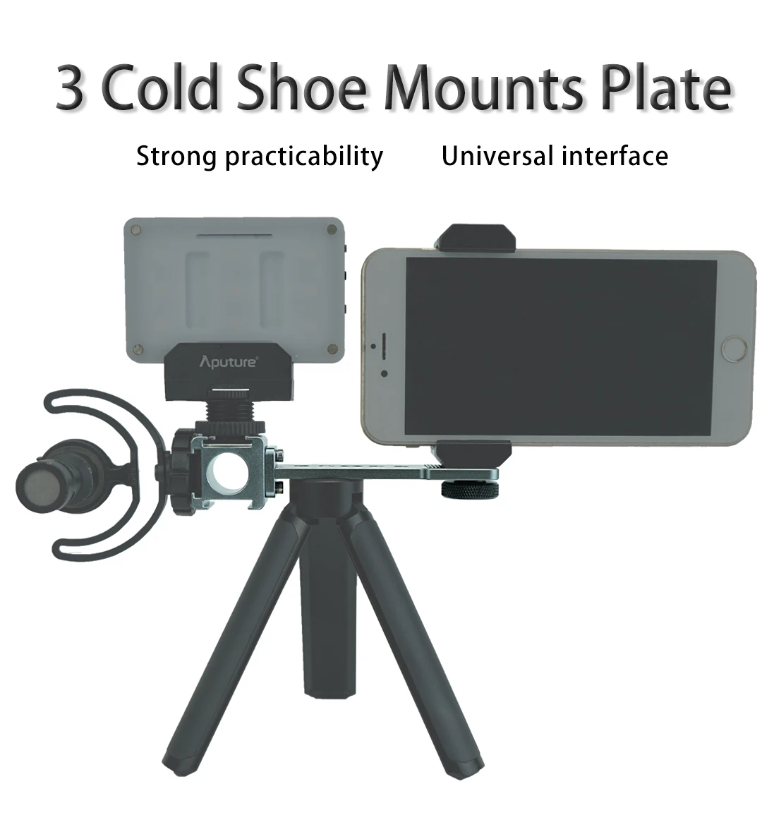 Mount Gimbal Extension Bracket Mic Stand And Light Mount Plate Adapter