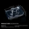 Clear S Shape PET Chocolate Packaging Tray