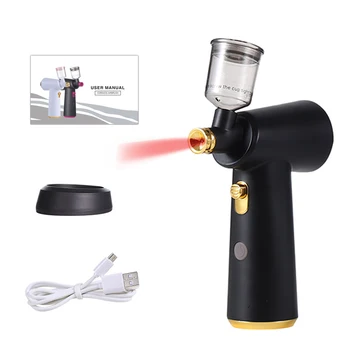 High Grade Portable Cordless Gold Black Barber Spray Mini Facial ...