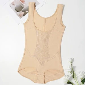 Top Seller Tummy Control & Butt Lifting Full-Body Shaping Seamless Bodysuit Soft Breathable Wide-Strap U-neck Shapewear