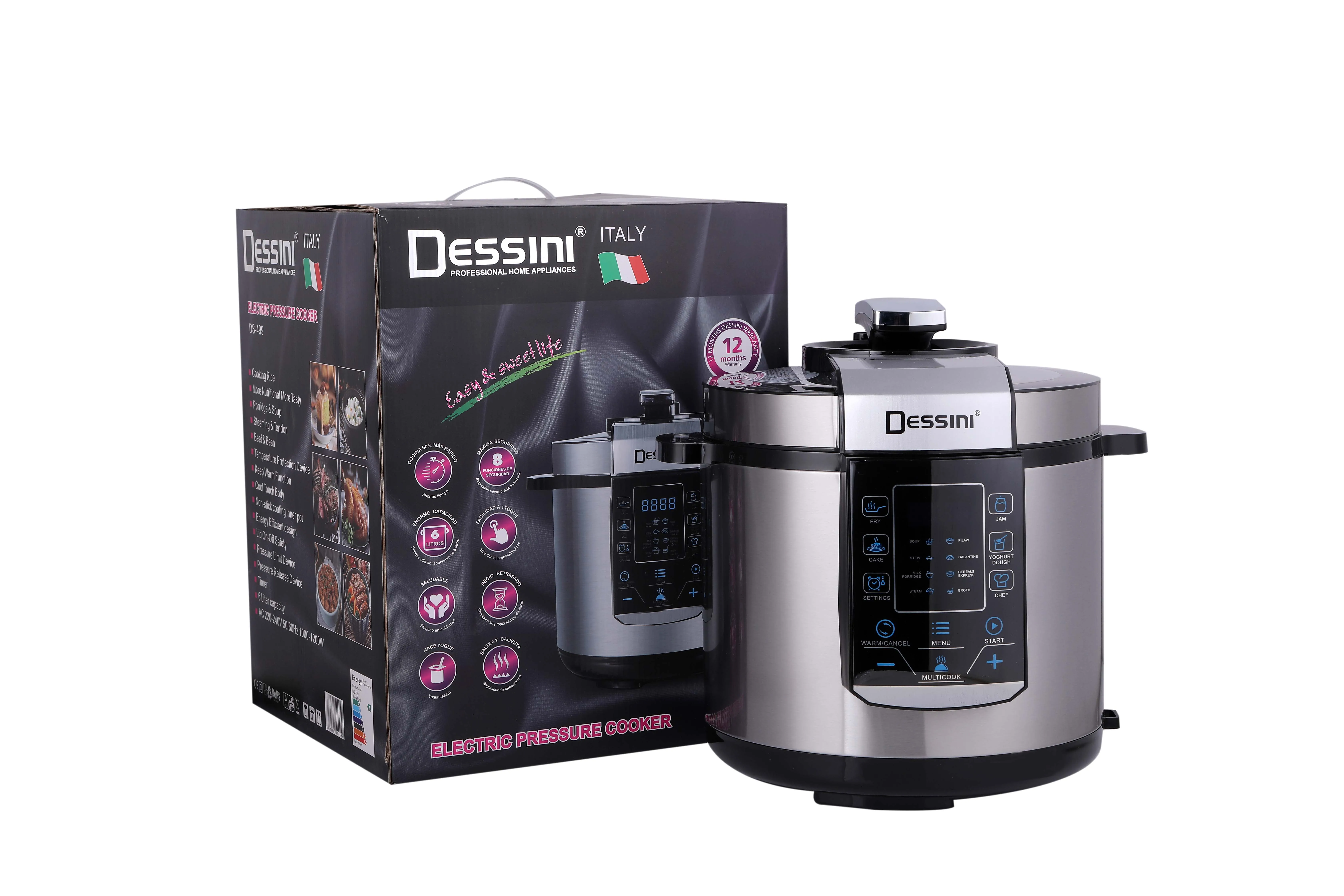 Dessini Popular Design Pressure Rice Cooker with Non-Stick Bowl
