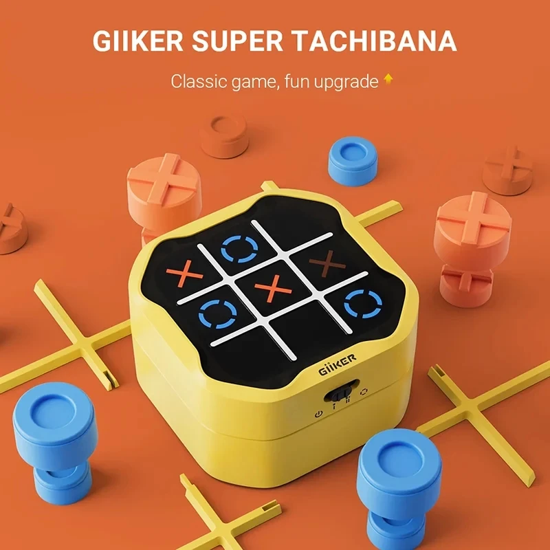 Tic Tac Toe Bolt Game, console di gioco puzzle portatile 4 in 1, infiniti elettronici Tic Tac Toes Bolt giochi da viaggio per educazione e crescita della memoria, giochi da tavolo portatili