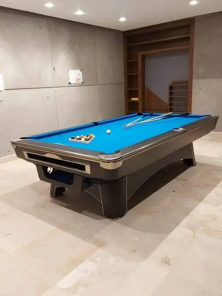 Modern Luxury Billiard Table American Pool Table with LED Lighting