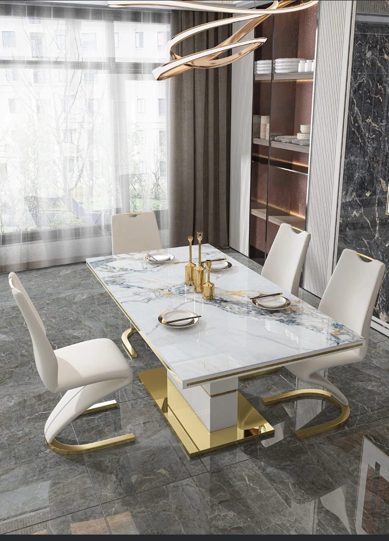 Nordic Modern Dining Room Furniture Table A Manger Complet 4 6 Seats