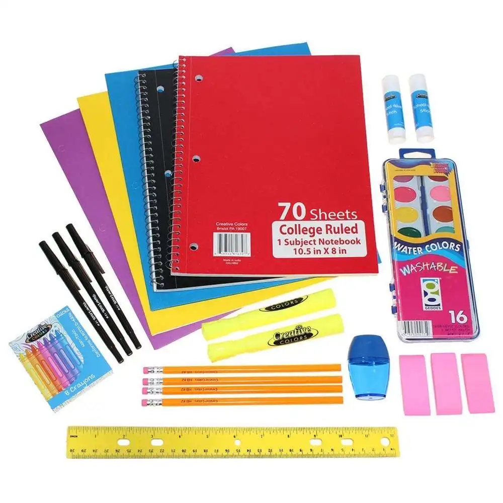 Hotsale Personal Business Office Art Sets Customized Eco Back to School Supplies Logo Children's Cute Stationery Set