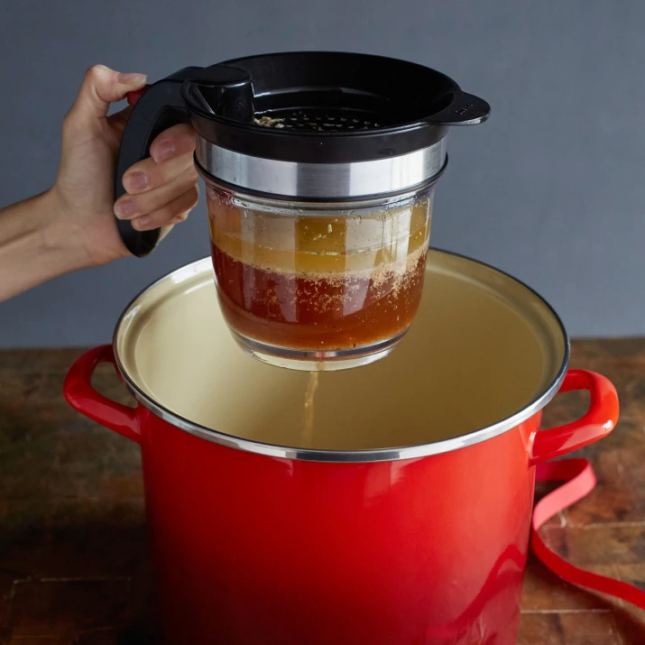 Newinhome 4 Cups Gravy Fat Separator Plastic Cooking Gravy Food Oil Dispenser Fat Strainer image 19