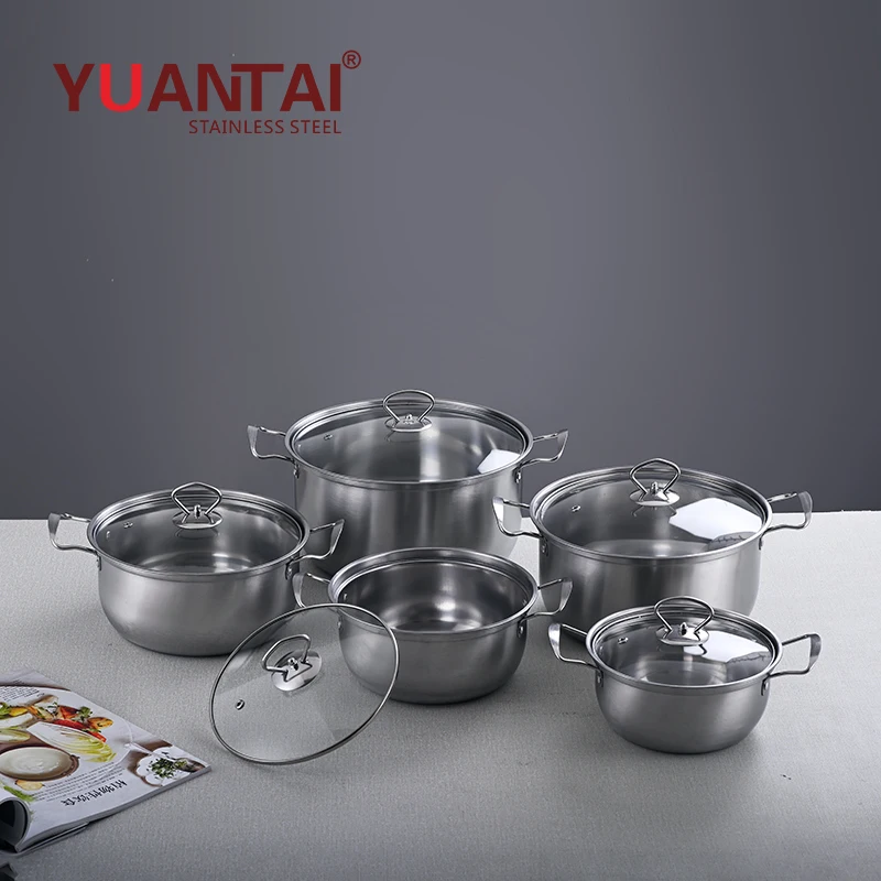 2022, Лидер продаж, набор кухонных супов, кастрюль, набор из 5 штук, кастрюля, кастрюля из нержавеющей стали