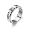 5. 6mm - Rotating  cross, Steel Color