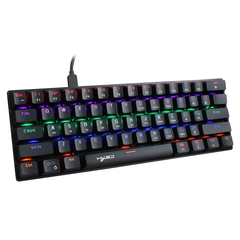 HXSJ V900B RGB USB Wired Gaming Typewriter Keyboard