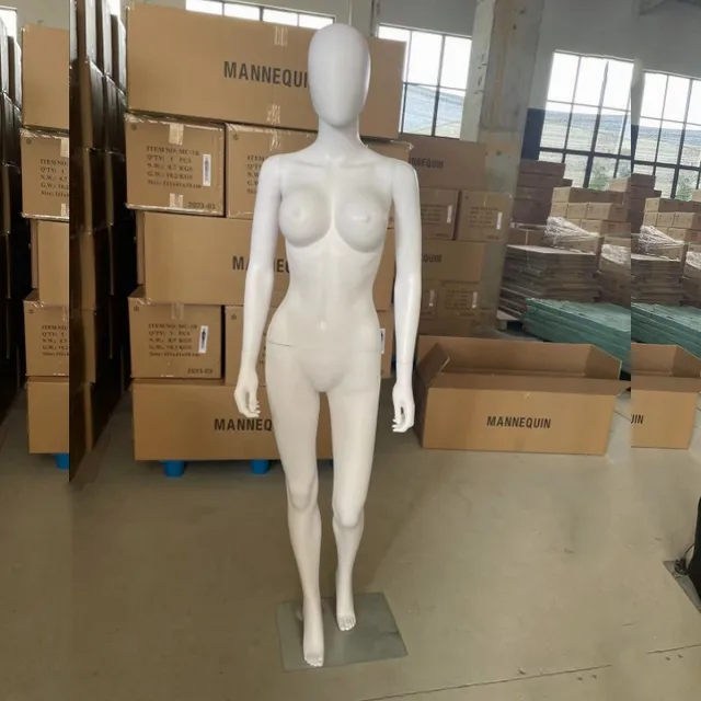 Factory direct supply high-grade window display plastic models female full body environmental dummy mannequins large breasts