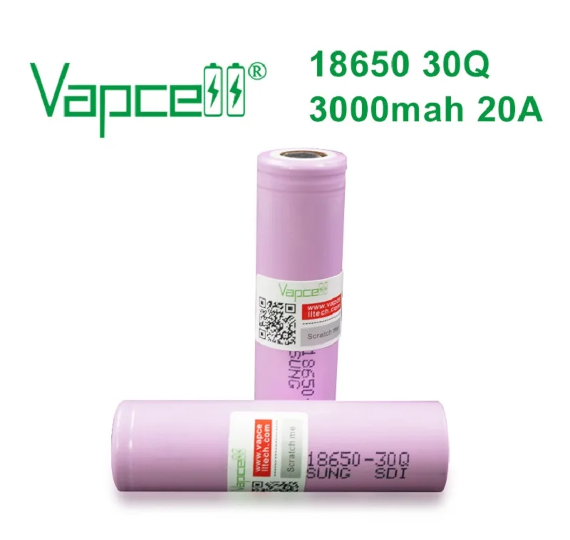 18650 Battery INR18650 30Q 30QM 30QT 3.7v 3000mah Li-ion