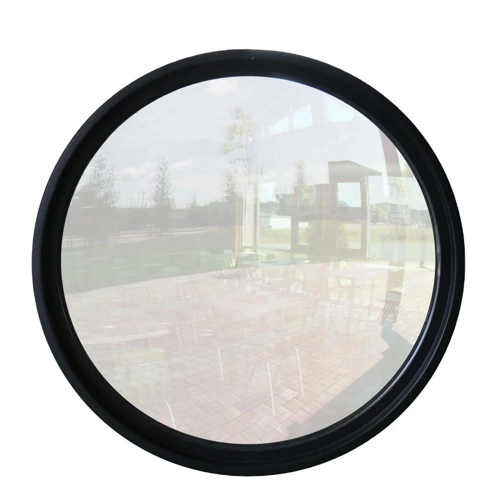 Housetop Used Round Window Design Circular Glass Aluminum Fixed Window As Glass Skylight