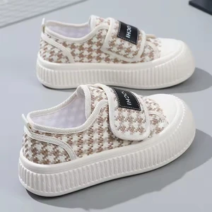 R2332 New Canvas Shoes Women's 2023 Summer Thick Sole Heightened Korean Versatile Student Casual Shoes