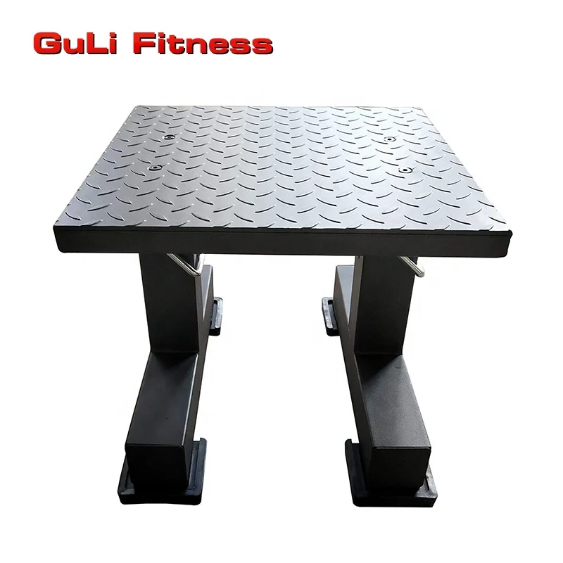Guli Fitness Adjustable Workout Exercise Plyo Step Platform Box Aerobics Squat Stool for Home Gym Plyometric Jumping Exercises