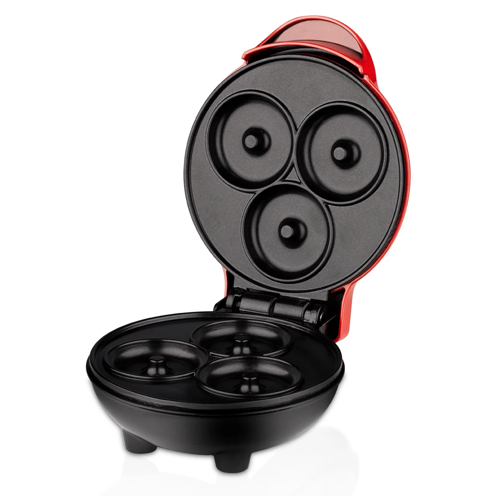 3 Holes Mini Breakfast Machine for Kitchen Appliance 500W Electric Donut Maker Mini Donut Maker