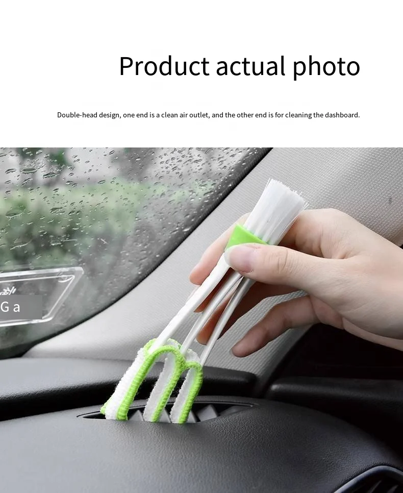 Car Air Outlet Cleaning Brush Plastic Air Conditioner Dust Removal Tool Interior for Gap Cleaning Brush