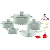 Set di pentole antiaderenti da 25 pezzi verde