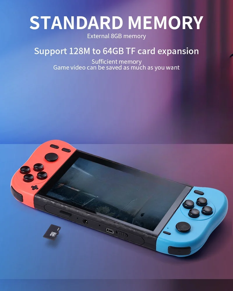 2022 New Design Cheapest Portable Retro Pocket Video Handheld Game Console Player X50 Handheld Game Machine