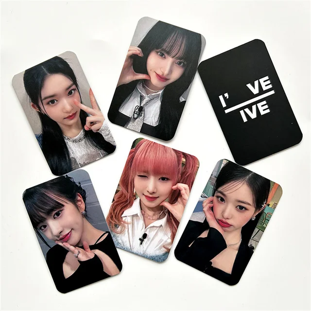 KPOP IVE I've IVE New Album Photocards 6Pcs/Set Double Sides Waterproof LOMO Cards Yujin Gaeul Wonyoung REI LIZ Fans Gift L20