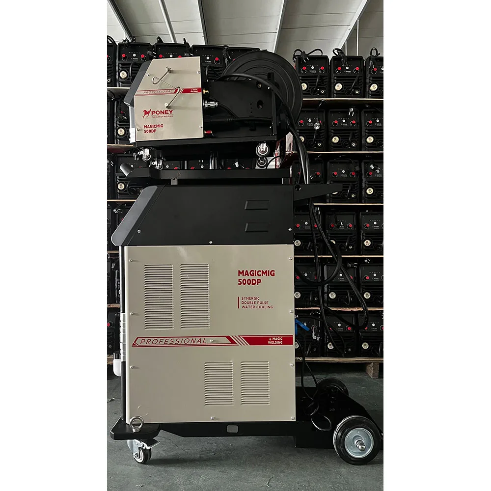 Poney Brand MIG 350DP Aluminium Welding Machine Mig Welding Machine 500 Amp Double Pulse 3PH 380V MIG IGBT