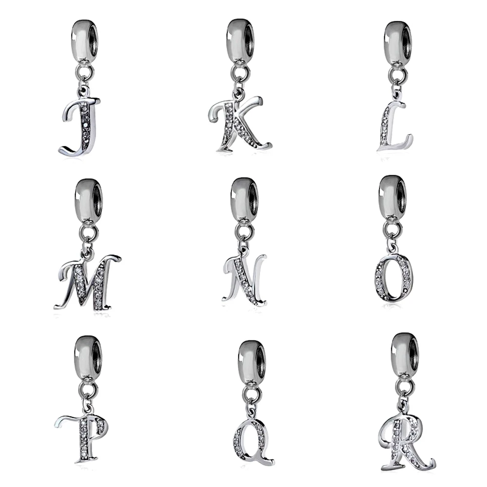 Buy 925 Silver Pendant Charms,Letter 