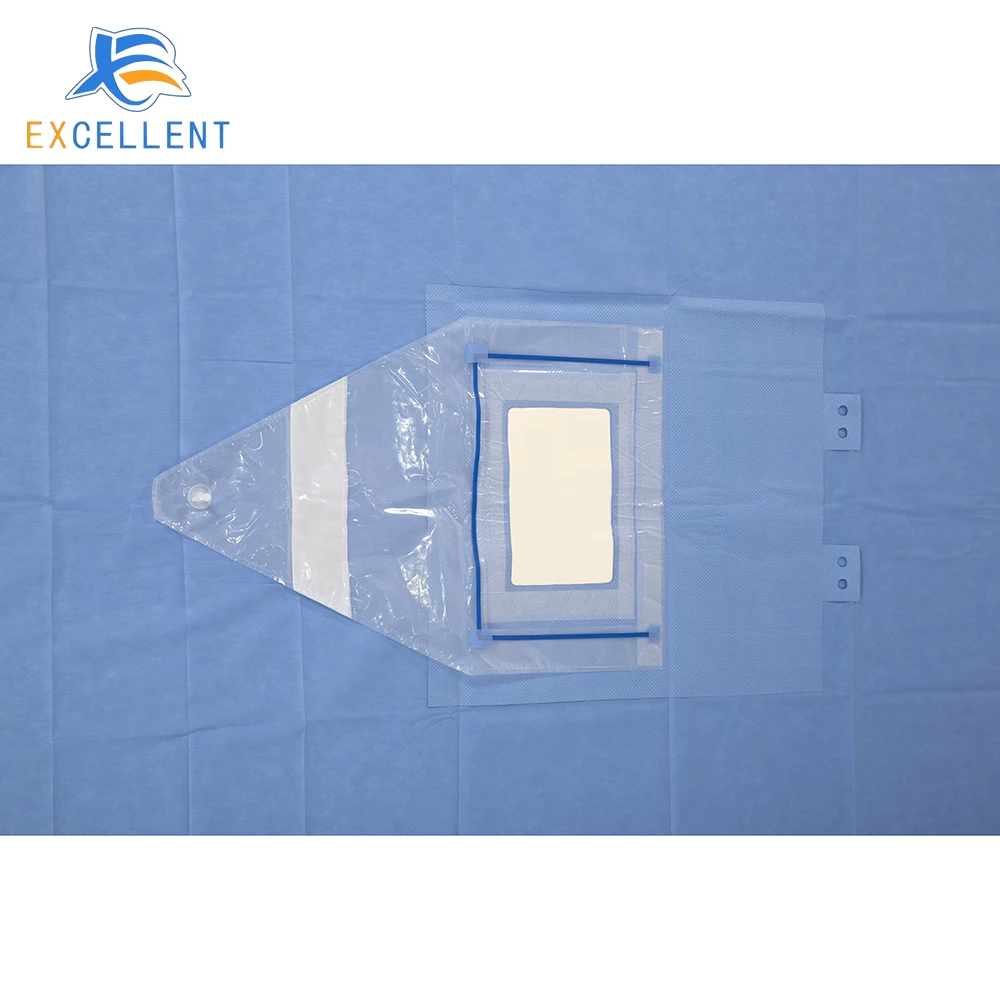 Medical Single Use EO Sterilized Surgical Drape SMS Nonwoven Disposable Craniotomy Surgical Drape for Hospital Use
