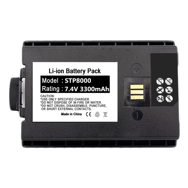 7,4 V 3300 mAh Litiumion 300-00635 To-veisradio Sepura STP8000 STP8038 Batteri
