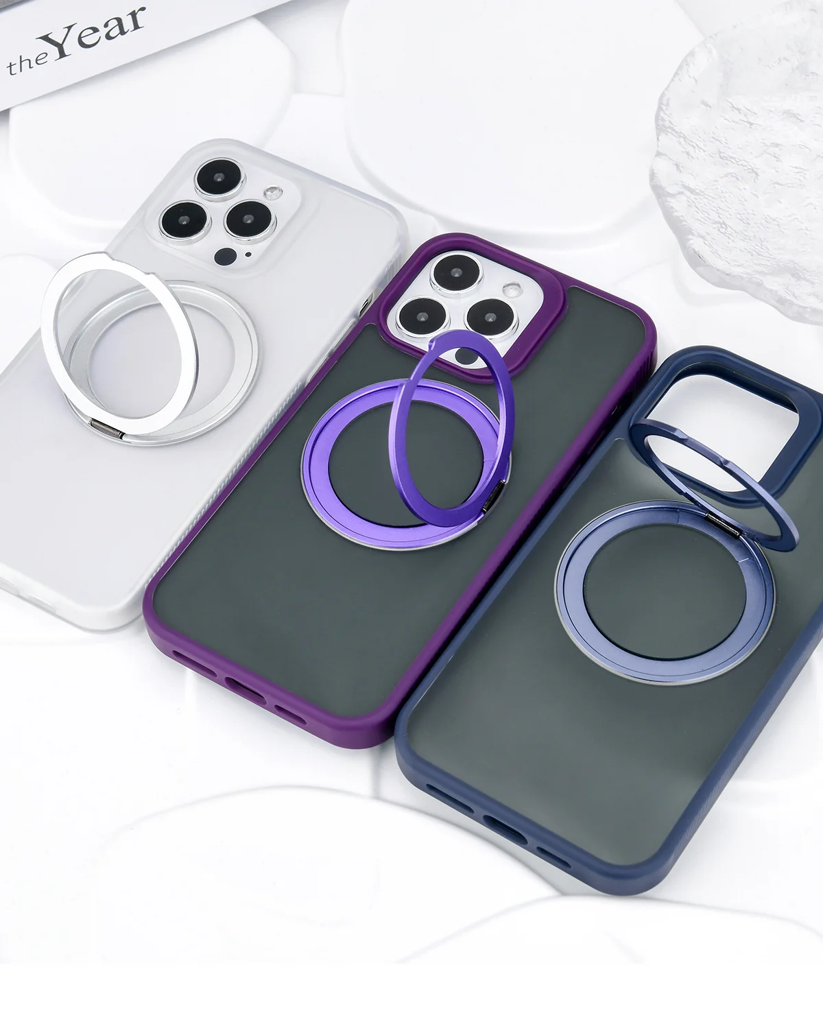 2023 Purple Shockproof For Iphone 14 Pro Case Magsafe